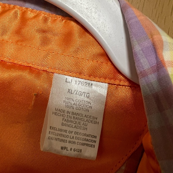 Orange base button up - Picture 2 of 2